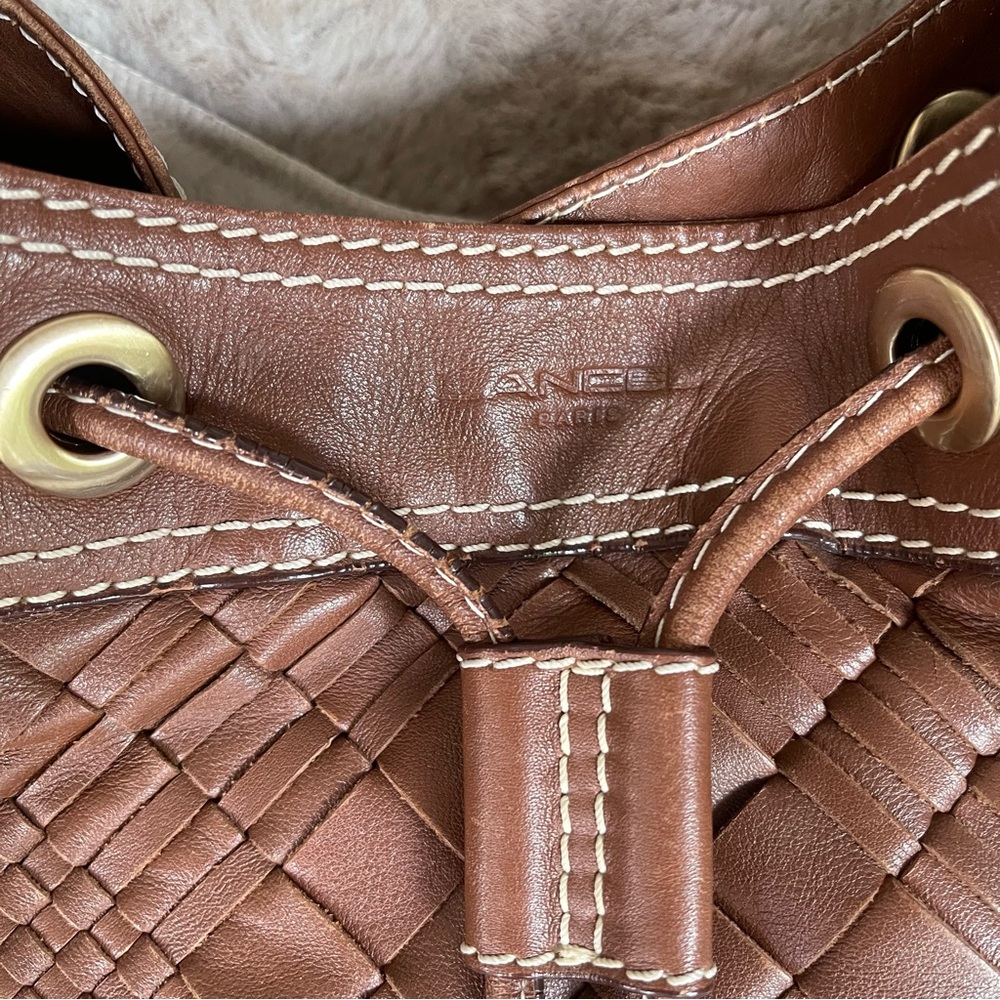 Lancel Woven Braided Leather Hobo Tote - Picture 6 of 16